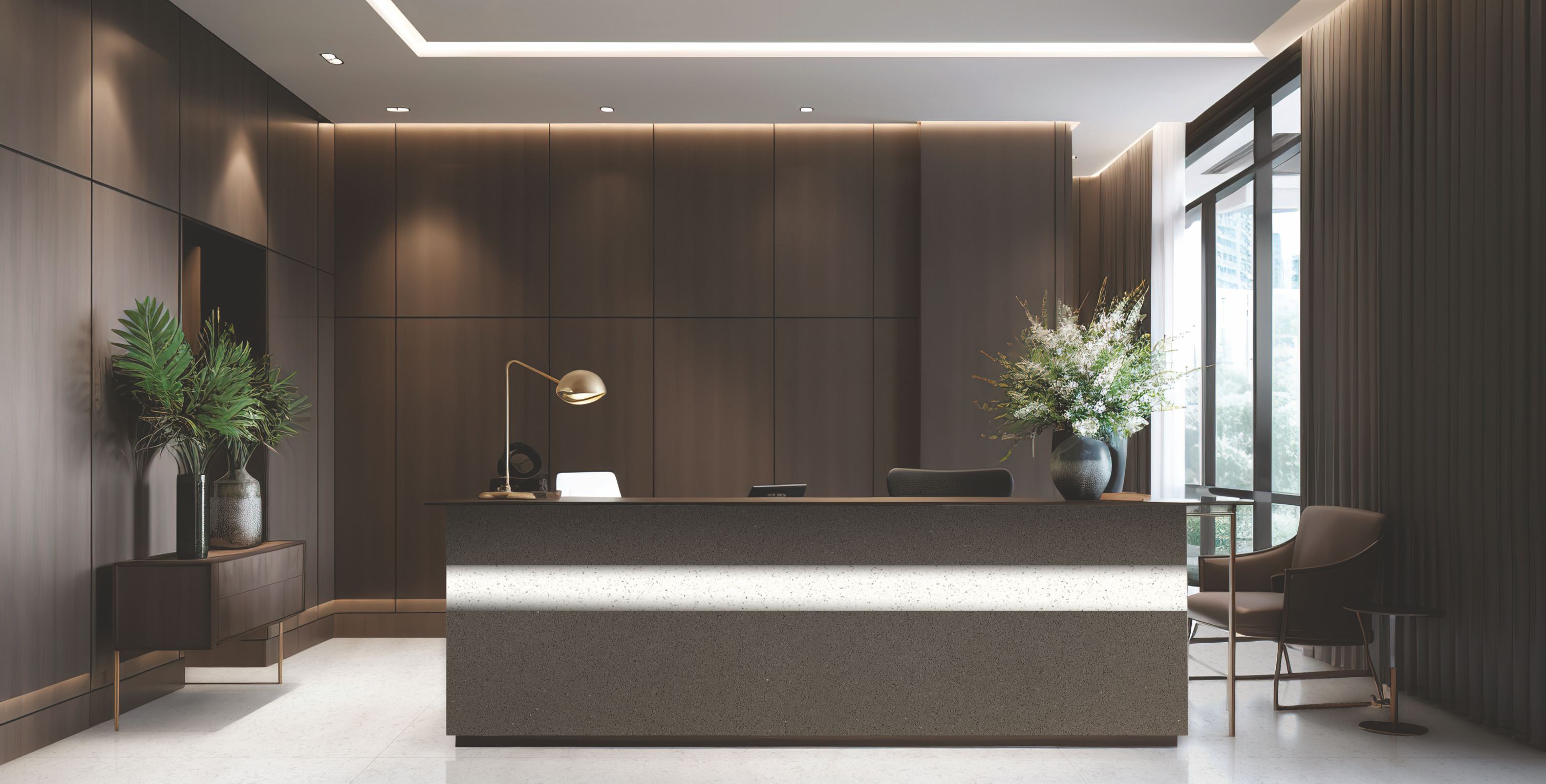 Marble and quartz surfaces at Mandhania Marbles